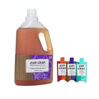 Zum Clean Laundry Soap Set: Frankincense & Myrrh, 64 Fl Oz + Trial Size Sampler