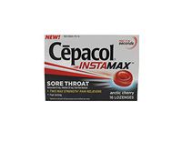 Cepacol InstaMax Sore Throat, Arctic Cherry, 16 Lozenges Each (Pack of 8)