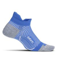Feetures Unisex Plantar Fasciitis Cushion No Show Tab Sock (Small, True Blue)