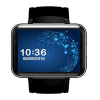 Tiean DM98 Bluetooth 3G Android Smart Watch SIM Phone 4GB Front Camera Dual Core (Black)