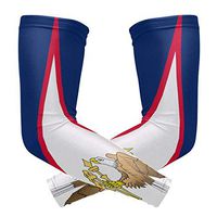 American Samoa Flag 1 Pair UV Protection Cooling Long Sports Arm Sleeve
