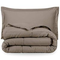 Premium 1800 Series Goose Down Alternative Hypoallergenic Comforter Set King/California King/Taupe