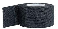 URIEL Cohesive Bandage | Self Adherent Wrap Medical Tape for Sports Injuries | Flexible Adhesive Breathable First Aid Gauze for Ankle Sprains and Swelling | 1.2 in x 8.2 ft (3 cm x 2.5 m) (Black)