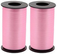 2-Pack - Berwick Splendorette Crimped Curling Ribbon, 3/16-Inch Wide by 500-Yard Spools, Azalea