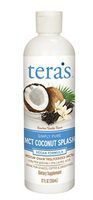 Tera's Whey MCT Oil Coconut Splash Emulsion 12 Ounce Vegan MCT Oil For Coffee, Smoothies, Shakes