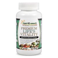 NutriCommit Premium Multivitamin Mineral Supplement-42 Fruits,Vegetables,Plant Enzymes & Herbs(Spirulina,Green Tea,Wheat Grass.etc) Plus Probiotics.Easy to Swallow Tablets Supports Overall Health 90