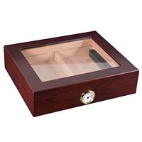 IRIVNG Universal Durable Practical Cigar Box Leather Set Humidor Moisturizing Box Portable Exquisite Wood Moisturizing