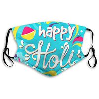 Holi Festival Protective Mask with Gasket Disposable Water Repellent Multilayer Filter Adult Sunscreen Large Mask S