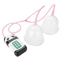 Breast Enlargement Massager,60WPowerful Vacuum Breast Enlargement Machine Electric Breast Massager Double Cup USB Charging,CD