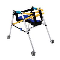 Goquik Children's Walker Lower Limb Rehabilitation Walker Training Frame Frame Walker Oriented Four-Wheeled Children Walker (Size : Small)