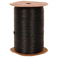 JAM PAPER Raffia Ribbon - Black - 100 Yards per Spool - Sold Individually