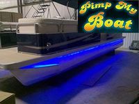 Green Blob Outdoors Pimp My Pontoon LED Boat Deck Lighting Kit with Bonus Red & Green Navigation Lights DIY Pontoon Under Deck Lighting kit for Pontoon Boats (Blue, 20)