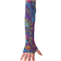 PINK CACTUS Color Flower Oil Painting Sports Arm Sleeves With Thumb Holes Anti-uv Sun Protection Golf Driving Sports Arm Sun Sleeves Gloves For Women Men