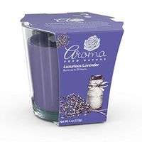 Aroma From Nature Luxurious Lavender 4 oz AireCare Scented Candle - 1 Pack - Aromatherapy Candles - Home Fragrance - Apothecary Glass With Single Wick
