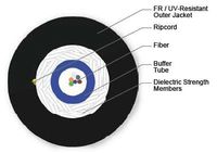 900' Corning 006ESF-T4101D20 6 Fiber Riser OS2 mode FREEDM LST Single Tube Gel Free Cable