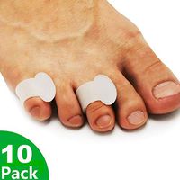 Syellowafter Pinky Toe Separators, Gel Toe Spacer Hammer Toe Straightener Gel Spreader Correct Crooked Toes -10 Pack Bunion Corrector