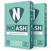 Nicotine Patches to Quit Smoking 21 Clear Patches of 21mg | NOASH Stop-Smoking Transdermal Patches for 24 Hour Withdrawal Relief Smoking Cessation Aid (2 Pack - 42 Patches)