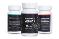 Sea Buckthorn Oil Blend Omega 7 Complete Supplement 100% Organic Vegan Capsule 120 Softgel Capsules