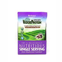 Bluebonnet Nutrition Super Earth Organic VeggieProtein Powder Original, Chocolate Flavor, 1.09 oz. (8 Count)
