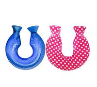 Neck Hot Water Bottle with Removable Plush Cloth,A4(Cover May Random)