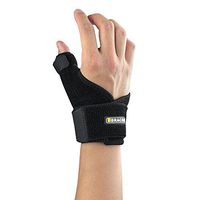 Bracoo Thumb Splint Support Brace, Spica, CMC Splint for Arthritis, De Quervain's, Carpal Tunnel Pain Relief, Reversible, Black, TP30