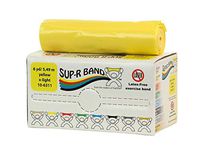 CanDo 10-6311 Sup-R Latex Free Exercise Band, 6 yd Roll, Yellow-X-Light