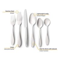 Libbey Intuitive Diningware Ada 6-Piece Easy-Grip Adaptive Flatware Set