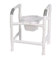 MJM International 180-10QT-F Commode Chair, 3-in-1 Fixed Height