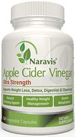 Naravis Apple Cider Vinegar Capsules - 1500 mg - 120 Veggie Capsules - ACV Pills - Natural Appetite Suppressant - Metabolism Booster - Extra Strength Detox, Digestion, Cleanser - Non-GMO