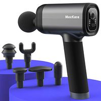 MaxKare Massage Gun for Athletes-Deep Tissue Percussion Muscle Massager for Pain Relief, Cordless Handheld Electric Massage Device with 3 Modes & 5 Speed Levels & 6 Massage Heads