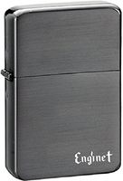ENGINET Brand Windproof Oil Lighter 06-60-200 (Black Nickel Brushed)