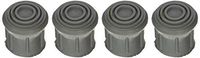 DMI Rubber Walker and Cane Replacement Tips for Stability, 1 Inch, Gray, 4 Count
