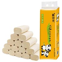 Jpwpowe Bamboo Pulp Toilet Paper, Bathroom Tissue Paper Rolls Ultra Strong 4-Ply Biodegradable Household Toilet Paper 12 Rolls