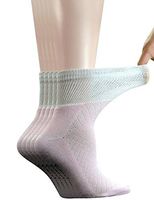 Yomandamor 5 Pairs Women's Bamboo Quarter Breathable Diabetic Socks with Seamless Toe and Cushion Sole