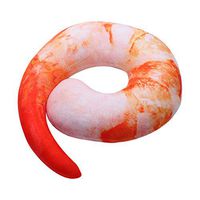 Meidexian888 3D Pillow,3D Funny Digital Print Comfort for Travel By car Shrimp Sponge U-shaped