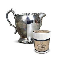 All Metal Cream Polish & Cleaner:Multi Purpose Metal Polisher Cleans & Protects Copper, Sterling Silver, Brass and Stainless Steel-Rust & Tarnish Remover-Includes Sponge Applicator-6 oz