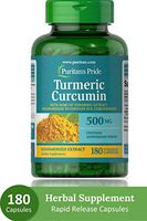 Puritan's Pride Turmeric Curcumin 500 mg-180 Capsules