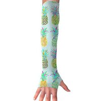 Pineapples Blue Mini Arm Sleeves, Cool Arm Sleeves UV Protection For Men Women Youth Arm Warmers For Cycling Golf Baseball Basketball Tattoo Cover Elbow Sleeves