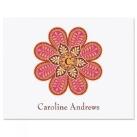 Flower Pop Personalized Note Cards with White Envelopes by Colorful Images (Set of 12)