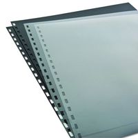 Swingline GBC 26003 ZipBind Prepunched Cover Set 8-1/2 x 11 Clear/Black; 10 Sets/Pack