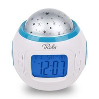 Starry Sky Night Light Projection Music Digital Alarm Clock Thermometer Calendar
