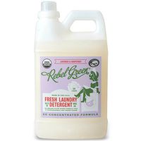 Rebel Green Natural Laundry Detergent, Certified Organic and Hypoallergenic Liquid Laundry Soap for Sensitive Skin - Lavender & Grapefruit Scented, 64 Loads
