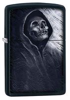 Zippo Lighter: Grim Reaper - Black Matte 79734