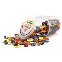 Hygloss HYG5516BN Bucket O'Buttons, Assorted, 16 oz Per Pack, 3 Packs