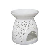 WINOMO Ceramic Tea Light Holder Aromatherapy Essential Oil Burner Vase Shape Decoration