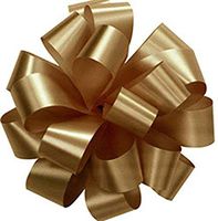 PMU Pom Pom - Pull Out Bows 5 Inch Gold Pkg/50
