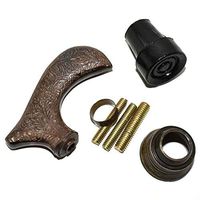 Solid Brass Designer Handle for Wooden Walking Cane Stick