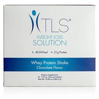 TLS Whey Protein Shakes Chocolate Flavor, Promotes Healthy Muscle Growth and Muscle Retention, Helps Reduce Occasional Muscle Fatigue, Helps Promote Optimal Body Composition Market America 12 packets
