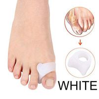 Makeouq Toe Support 1 Pair of Toes, Daily use Silicone Gel Toe Toe Protector, Care Finger Toe Separator Hallux valgus, Toe aligner (Size : O)