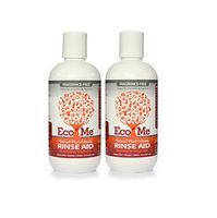 Eco-Me Fragrance-Free Automatic Dishwasher Rinse Aid with Vinegar and Citric Acid, 8 fl. oz. (Pack of 2)